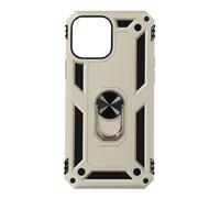 Coque pour iPhone 13 Mini Antichoc Bi-matière Bague Support Vidéo doree