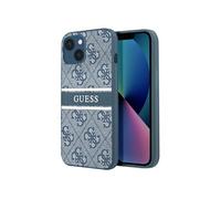 Coque pour Apple iPhone 13 Mini PU 4G Stripe Guess Bleu