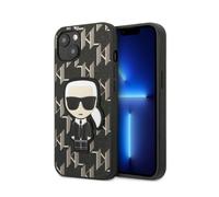 Coque pour iPhone 13 mini Karl Lagerfeld Monogram Ikonik Patch Noir