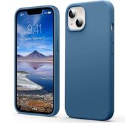 Coque Pour Iphone 13 Mini Liquid Silicone Case Mince, Élégante, Antichoc Bord Surélevé Caméra & Écran Étui Housse De 4 Couches Avec Doublure Microfibre Anti-Rayures, 5,4 Pouces, Bleu Clair