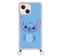 Coque pour iPhone 13 Mini Officiel Stitch Bleu Pendentif Transparent pour protéger votre téléphone. Choisissez le type de coque que vous aimez avec licence officielle Disney