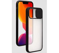 Coque pour iPhone 13 Mini Slide + Cache Coulissant pour caméra Contour Noir Bigben