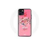 Coque pour Iphone 13 Mini TWICE Logo Rouge Affiche What Is Love