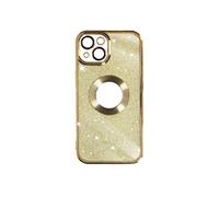 Coque pour iPhone 13 Paillette Amovible Silicone Gel Série Protecam Spark Dorée