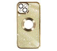 Coque pour iPhone 13 Paillette Amovible Silicone Gel Série Protecam Spark Or
