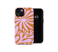 Selencia Selencia Coque arrière Vivid Tough iPhone 13 Modern Bloom Pink Multicolore