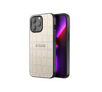 Coque pour iPhone 13 Pro Antichoc Croco Elégant Beige