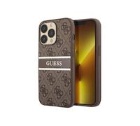 Guess GUHCP13L4GDBR Coque de Protection pour iPhone 13 Pro / 13 6" 1 Marron à Rayures 4G