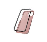 Coque pour iPhone 13 Pro Intègrale Arrière Rigide Rose gold et Avant Souple Transparent
