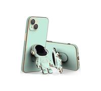 Coque pour iPhone 13 Pro Max avec Protection Objectif FONGWAN avec Support d'Astronaute - Vert