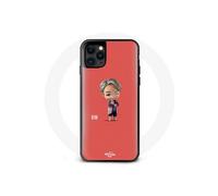 Coque pour Iphone 13 Pro Max - MANIACASE - BTS TinyTAN Animation RM - Silicone - Souple - Rouge