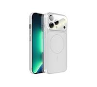Coque pour iPhone 13 Pro Max Compatible MagSafe Finition AG Glass Mate Argent