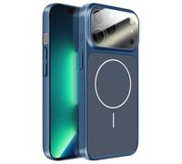 Coque pour iPhone 13 Pro Max Compatible MagSafe Finition AG Glass Mate Bleu nuit
