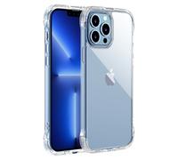 Coque pour iPhone 13 Pro Max, coque blindée avec crochets et support transparent