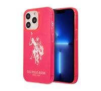 Coque pour iPhone 13 Pro Max Élégante Collection Big Horse U.S Polo Rose
