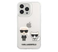 Coque pour iPhone 13 Pro Max Ikonik Karl et Choupette Protection Rigide Transparent