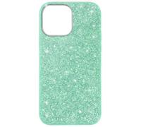 Coque pour iPhone 13 Pro Max Paillette Amovible Silicone Semi-rigide Vert