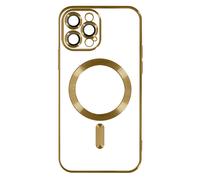 Coque pour iPhone 13 Pro Max Silicone Protection Caméra Chromé Or