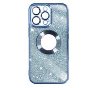 Coque pour iPhone 13 Pro Paillette Amovible Silicone Série Protecam Spark Bleu