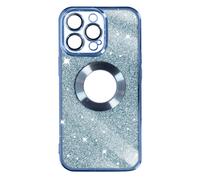 Coque pour iPhone 13 Pro Paillette Amovible Silicone Série Protecam Spark Bleu