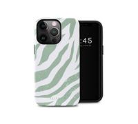 Coque pour iPhone 13 Pro Plastique Couleurful Zèbre Sage Vert
