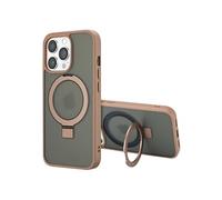 Accezz Ring Stand Backcover avec MagSafe pour iPhone 13 Pro - Marron