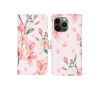 imoshion imoshion Design Softcase Bookcase iPhone 13 Pro Blossom Watercolor White Multicolore
