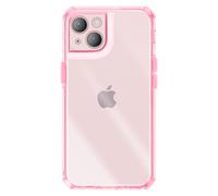 Coque pour iPhone 13 Renforcée Conception Bi-Matière Texturé Antidérapants Rose