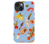 Coque pour iPhone 13 Série Tough Motif AI Fresco Compatible MagSafe Burga Multicolore Multicolore