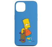 Coque pour iPhone 13 The Simpsons Bart Simpson Bleu ciel
