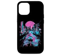 Coque pour iPhone 13 Vaporwave Tokyo Lofi Abstrait City Lights