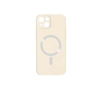 Coque pour iPhone 14 Compatible Magsafe Semi Rigide Soft-Touch blanc