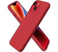 Coque pour iPhone 14, Coque en Silicone Liquide (pour iPhone 14)(6,1""), ?tui iPhone 14 Fine, Housse iPhone 14 Antichoc - Rouge