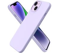 Coque pour iPhone 14, Coque en Silicone Liquide (pour iPhone 14)(6,1""), ?tui iPhone 14 Fine, Housse iPhone 14 Antichoc - Mauve
