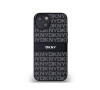 Coque pour smartphone - DKNY - Mono Stripe - Compatible iPhone 14/15/13 - Cuir noir - Logo en métal