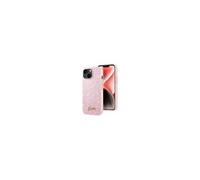 Coque pour iPhone 14 Finition Monochrome Pailletée Rose