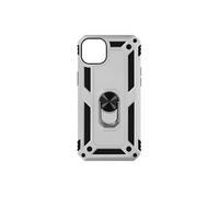 Coque pour iPhone 14 Hybride Antichoc Bague de maintien Support Vidéo argent