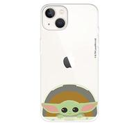 Coque pour iPhone 14 Officielle The Mandalorian Baby Yoda Sourires pour protéger votre téléphone Coque en silicone souple sous licence officielle The Mandalorian