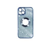 Coque pour iPhone 14 Paillette Amovible Silicone Gel Série Protecam Spark Bleu