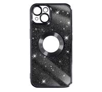 Coque pour iPhone 14 Paillette Amovible Silicone Gel Série Protecam Spark Noir