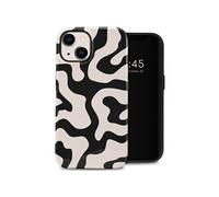 Selencia Coque arrière Vivid pour iPhone 14 - Art Wave Black