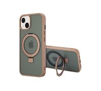 Accezz Coque Ring Stand avec MagSafe pour iPhone 14 - Marron
