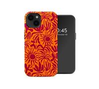 Selencia Coque arrière Vivid avec MagSafe pour Apple iPhone 14 - Tropical Vibes Apricot
