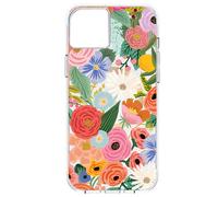 Coque pour iPhone 14 Plus avec Motif Floral Garden Party Antibactérienne, Rose