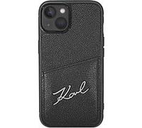 Coque pour iPhone 14 Plus avec Porte Carte Rigide Élégant Karl Lagerfeld Noir Noir G