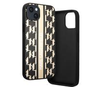 Coque pour Apple iPhone 14 Plus PU Monogram Stripe Karl Lagerfeld Noir