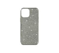 Coque pour iPhone 14 Plus en Structure Bi-Matière avec Feuille Pailletée Argent