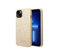 Coque et étui téléphone mobile Guess Coque arrière en TPU et polycarbonate pour iPhone 14 Plus - Or
