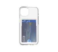 Coque pour iPhone 14 Plus Hybride avec porte-carte intégré Transparent