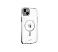 Moshi Coque iPhone 14 Plus iGlaze MagSafe Transparente anti-jaunissement Cache caméra anthracite